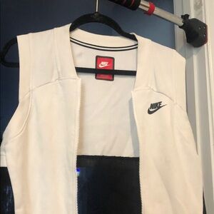 Nike White Vest with Black Logo